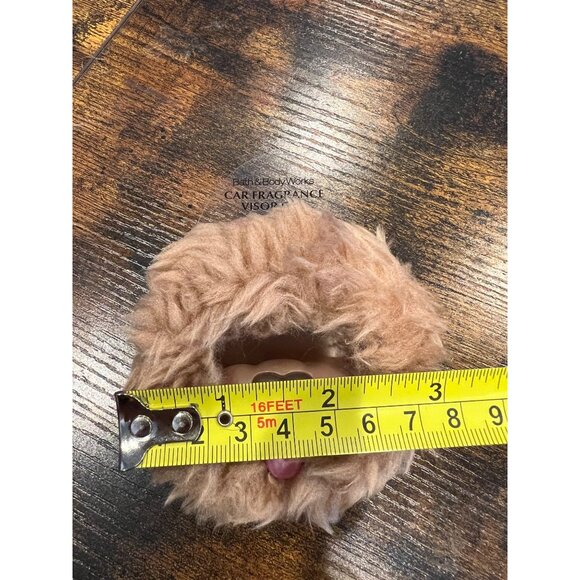 Bath & Body Works NWT Tan Shaggy/Fluffy Dog Head Scentportable Visor Vent, Dogs - Picture 5 of 5